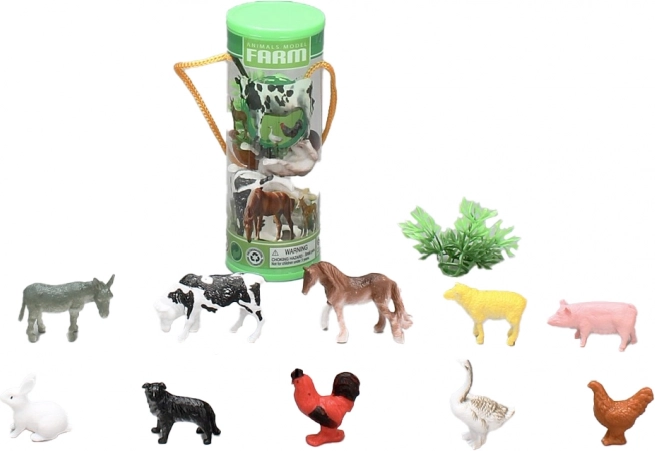 ensemble d’animaux de ferme 3,5–6 cm, 12 pcs