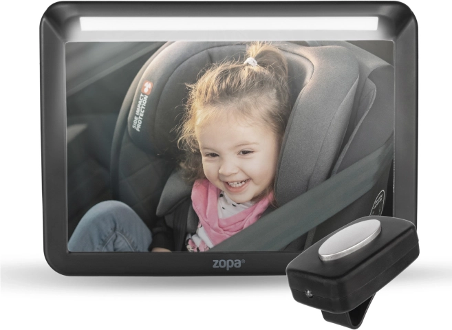 Miroir avec éclairage LED pour voiture