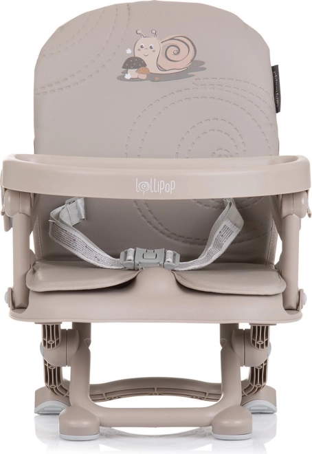 Draagbare kinderstoel Lollipop in de kleur macadamia
