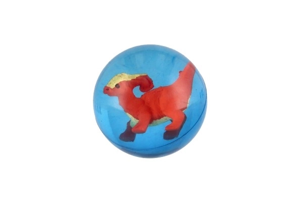 Stuiterbal met dinosaurus 4cm mix soorten 32st in pot