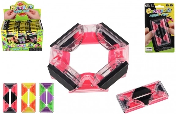Anti-stress rectangular puzzle with balls, plastic 4 × 8 cm