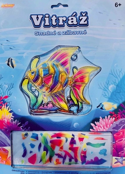 Creatieve glas-in-lood voor kinderen 13x13 cm