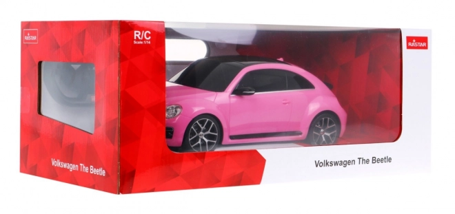 Auto op afstandsbediening R/C Volkswagen Beetle Rastar 1:14 roze