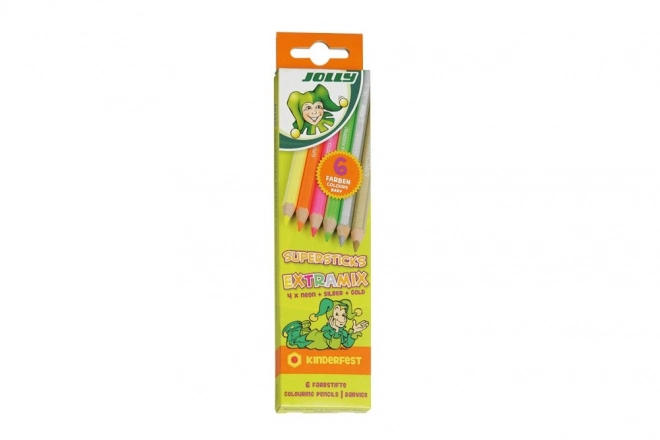 Kleurenpotloden Extramix - Neon en Metallic