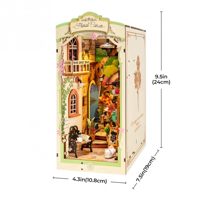 RoboTime 3D puzzel Boekensteun Bloemenhoek