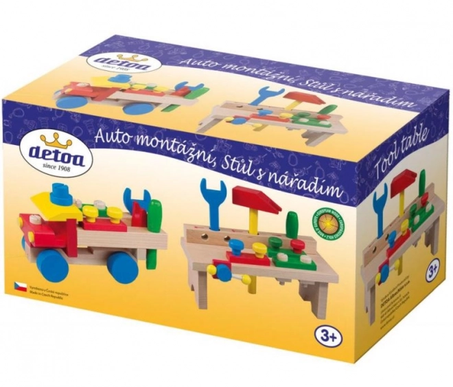 Detoa houten montage-auto voor kinderen