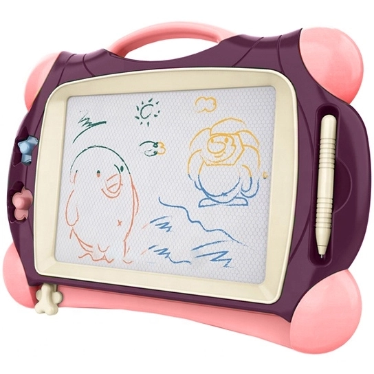 Woopie Magische Löschtafel Bunt mit 2 Stempeln Lila