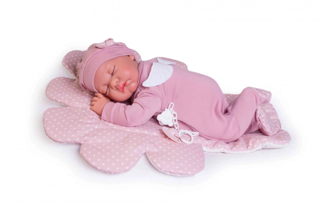 Antonio Juan 33226 LUNA - slapende realistische pop baby met zacht stoffen lichaam - 42 cm