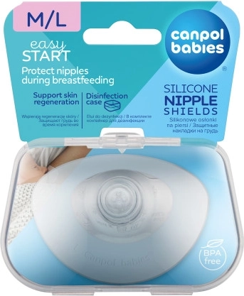 Canpol babies siliconen tepelbeschermers EasyStart M/L, 2 stuks