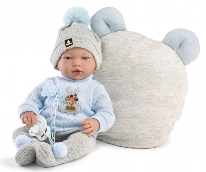 Guca 958 MARCO - poupée réaliste bébé avec sons et corps en tissu souple - 38 cm