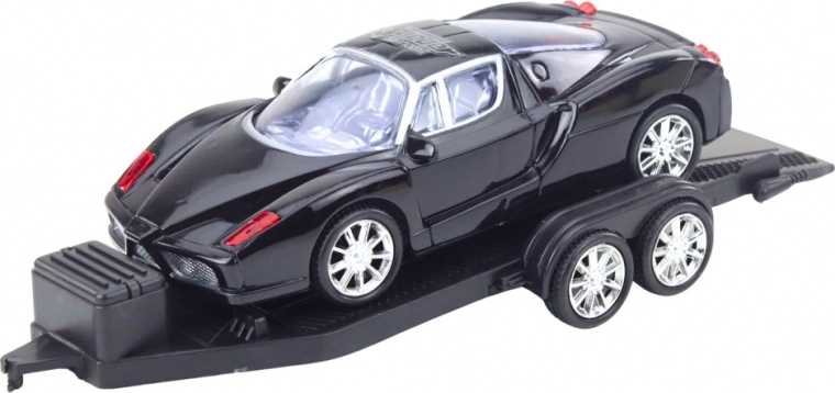 Voiture de sport avec roues libres