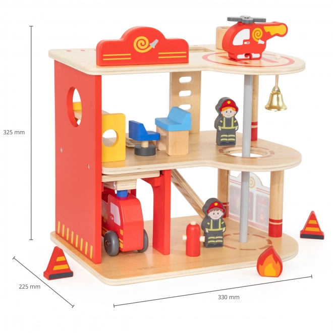 VIGA station de pompiers en bois à 3 étages