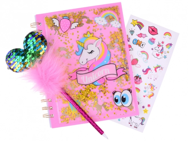 Unicorn Magic Secret Diary with Colorful Stickers