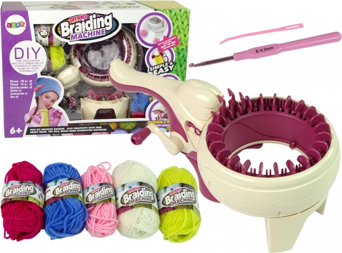 Creatieve weefset met 5 kleuren garen