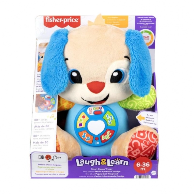 FISHER-PRICE Laugh & Learn Smart Stages Puppy – interactive multilingual plush toy