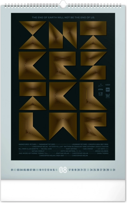Wall Calendar Alternative Movie Posters 2026