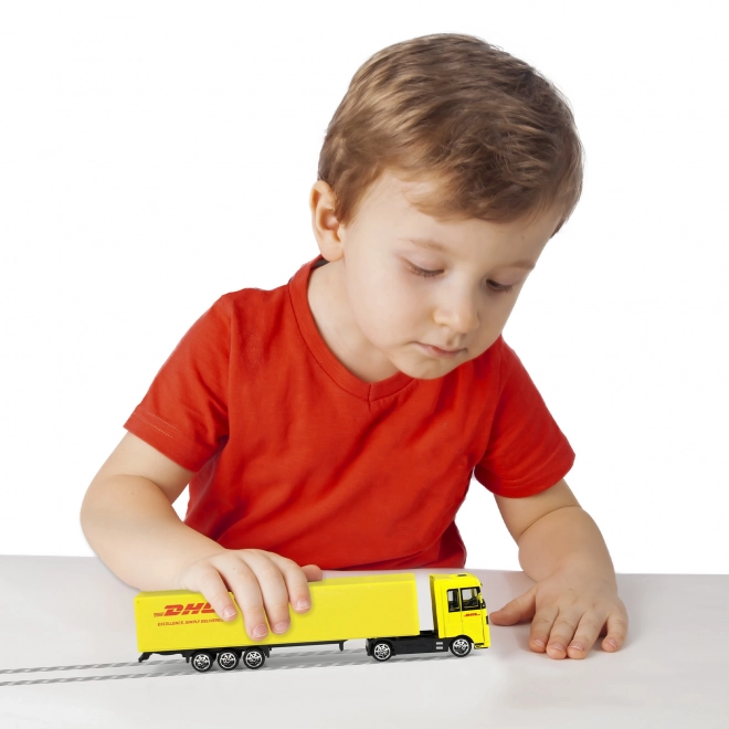 Vrachtwagen met aanhanger DHL 19 cm