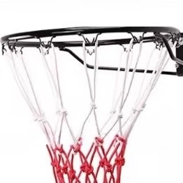 Muur basketbalring met bord en hoepel