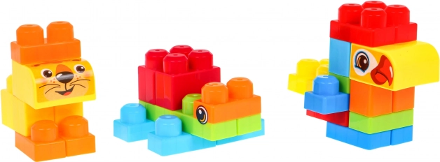 Cheerful zoo animals