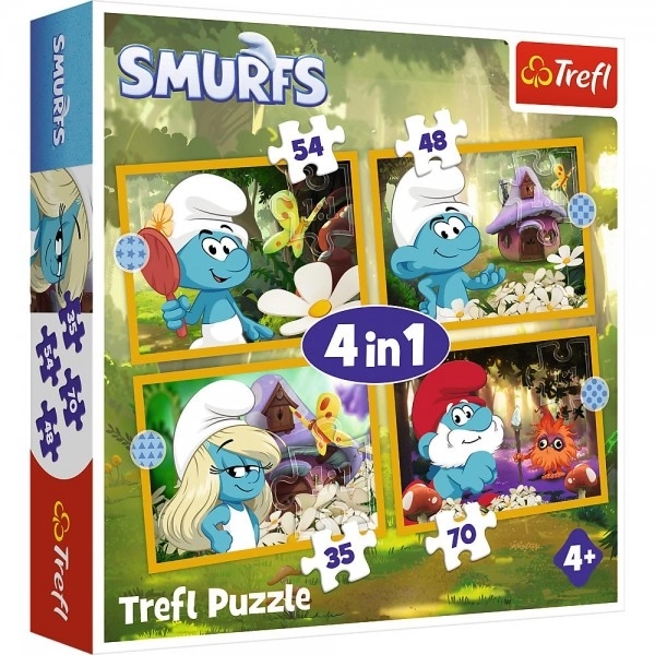 Puzzle Leben im Schlumpfdorf