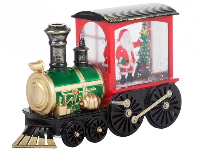 Weihnachtslaterne Lokomotive mit LED-Beleuchtung