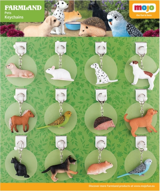 Mojo Keychains Pets - 36 pieces