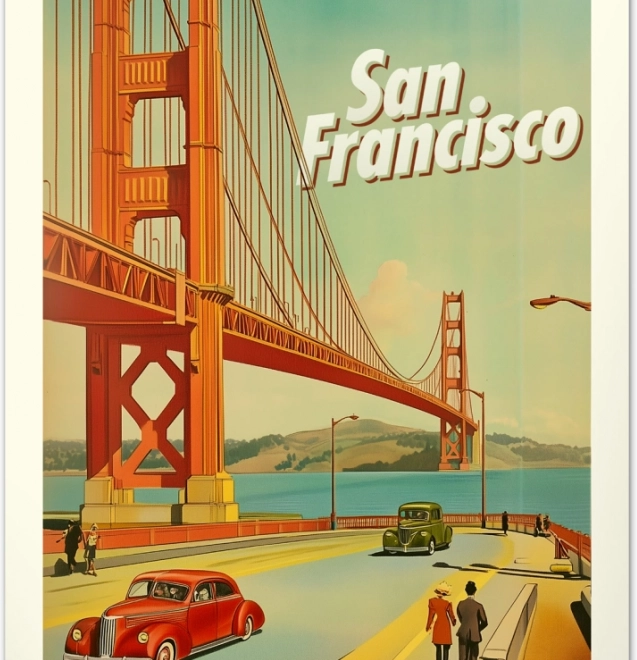 Wandkalender Vintage posters96 wereldsteden 2026