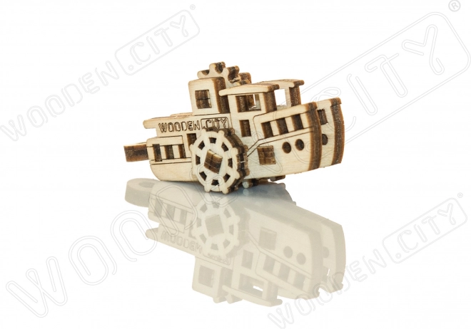 Houten 3D-puzzel mini scheepsset