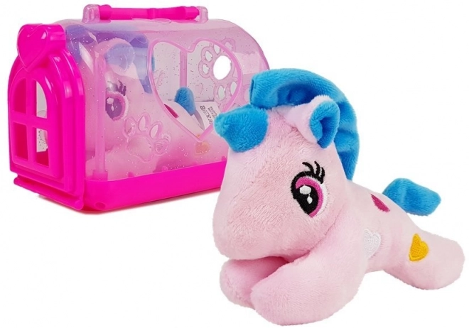 Kleine eenhoorn met draagtas - Pluchen speelgoed