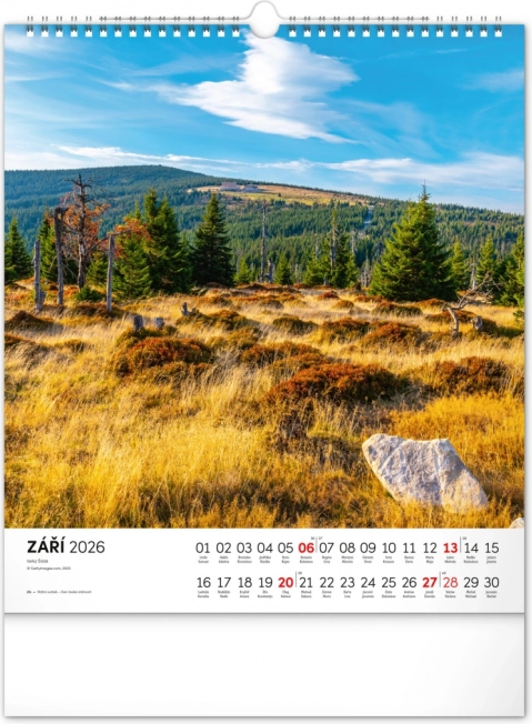 Wall Calendar Krkonoše 2026