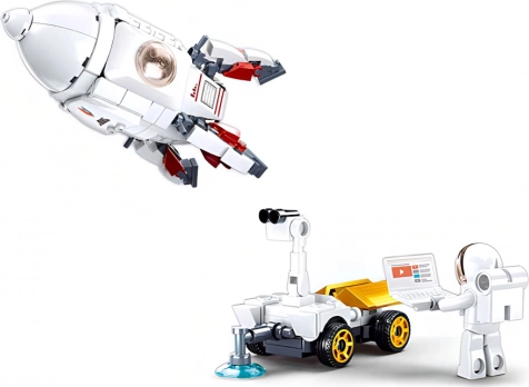 Beweegbare astronautenfiguren