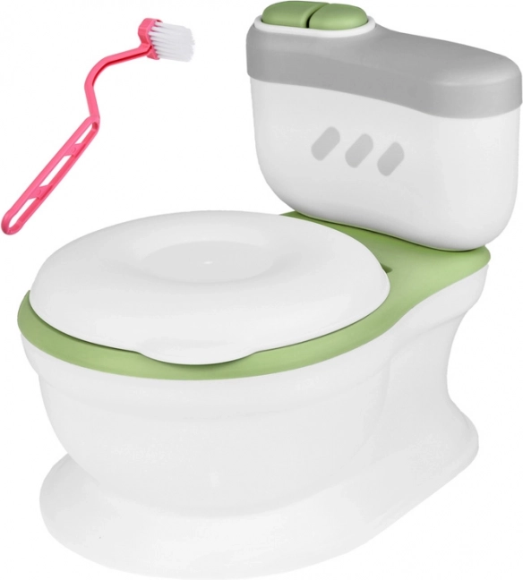Interaktives Töpfchen – Kindertoilette mit Feuchttücherfach und Spülgeräusch – Grün