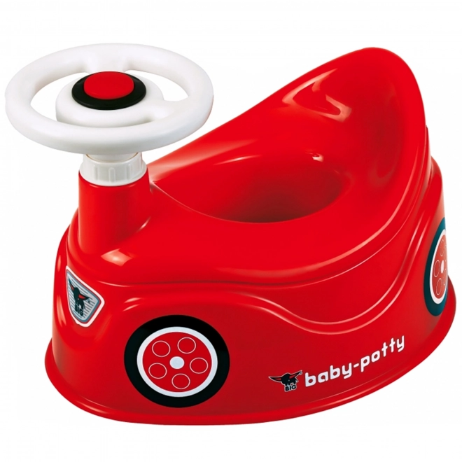 Pot avec volant rouge