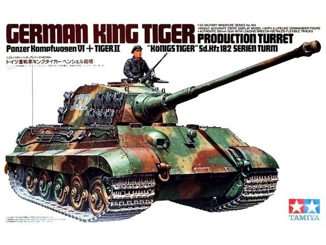 plastic model tank King Tiger om te lijmen