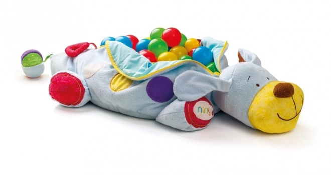 Multifunctionele pluchen hond met ballen van Niny