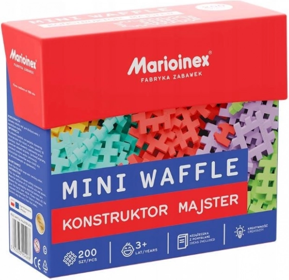 Bouwset MARIOINEX MINI WAFFLE KONSTRUKTOR MAJSTER – 200 stukjes
