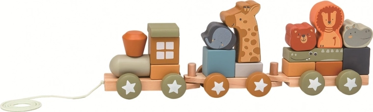 Wooden Animal Train 2Kids Toys