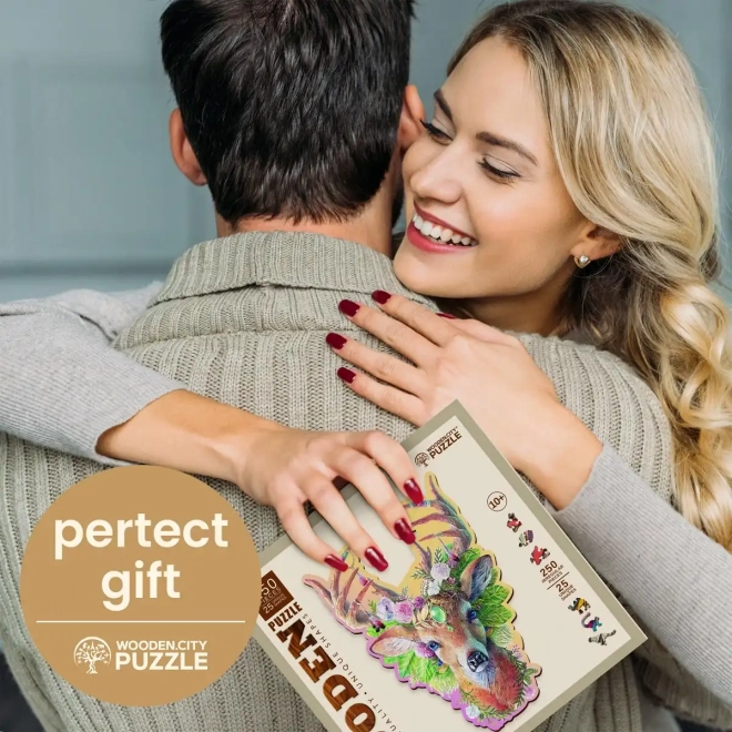 WOODEN CITY Houten puzzel Modieus hert 250 stukjes EKO