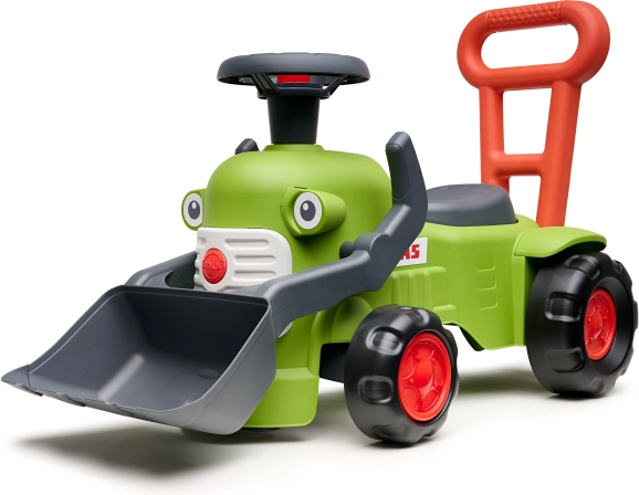 looptractor met voorlader en aanhanger CLAAS van Falk