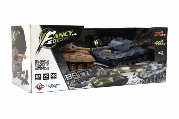 RC Tankgevecht met oplaadbare kit met geluid en licht 27MHz/40MHz