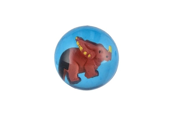 Stuiterbal met dinosaurus 4cm mix soorten 32st in pot
