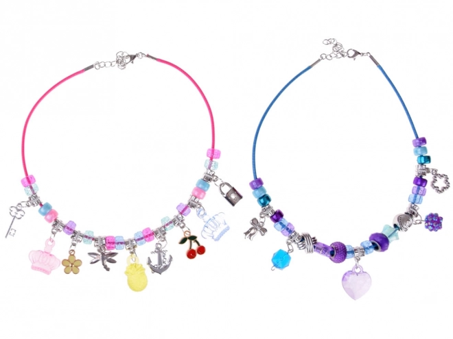 Set voor het maken van armbanden met bedels en kralen
