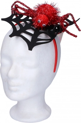 Headband with Web and Spider