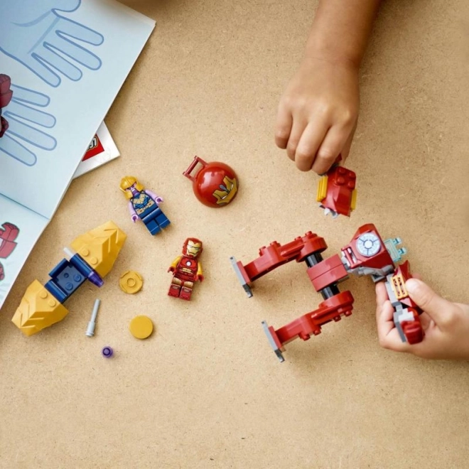 Lego Marvel Iron Man Hulkbuster tegen Thanos