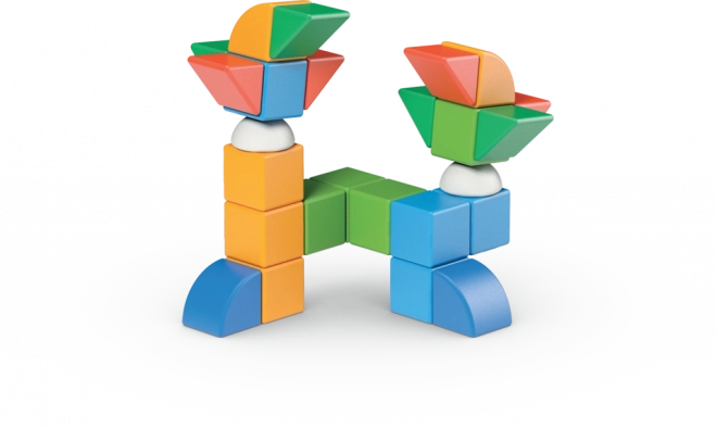 GEOMAG Cubes magnétiques Magicube Shapes - Monde 32 pièces