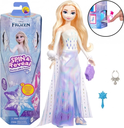 Disney Frozen Spin & Reveal – Elsa Doll with Surprises