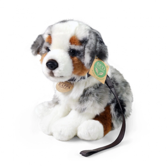 Plush Dog Australian Shepherd Eco-Friendly Sitting 27 cm