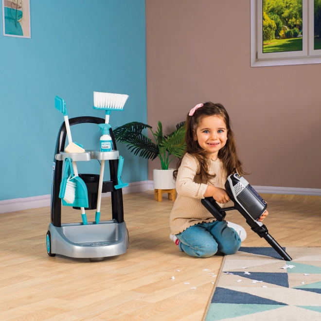 Smoby Rowenta schoonmaakkar met stangstofzuiger