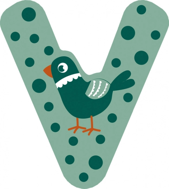 small foot Holzbuchstabe V