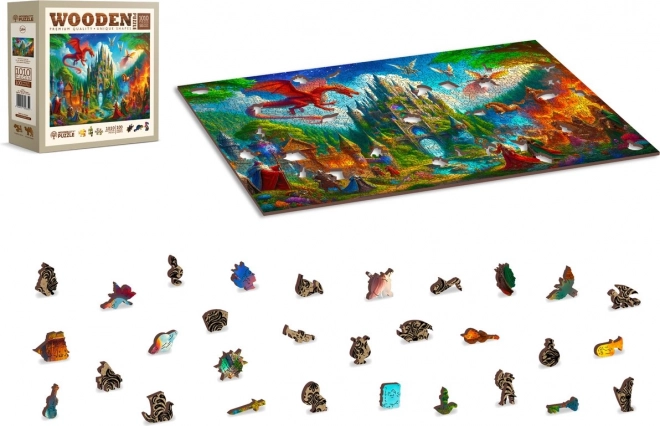 Houten puzzel Fantasy Kasteel 1010 stukjes